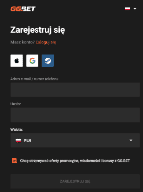 GGBET Rejestracja